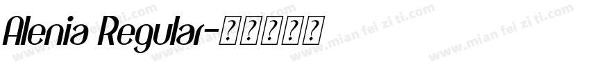 Alenia Regular字体转换